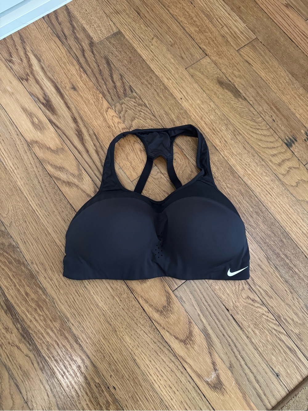Nike Black Padded Racerback Sports Bra